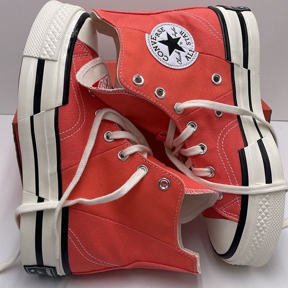 Converse WMNS CHUCK 70 PLUS HI
WATERMELON SLUSHY/MHITE/BLACK A06432C Platforms - Picture 11 of 16